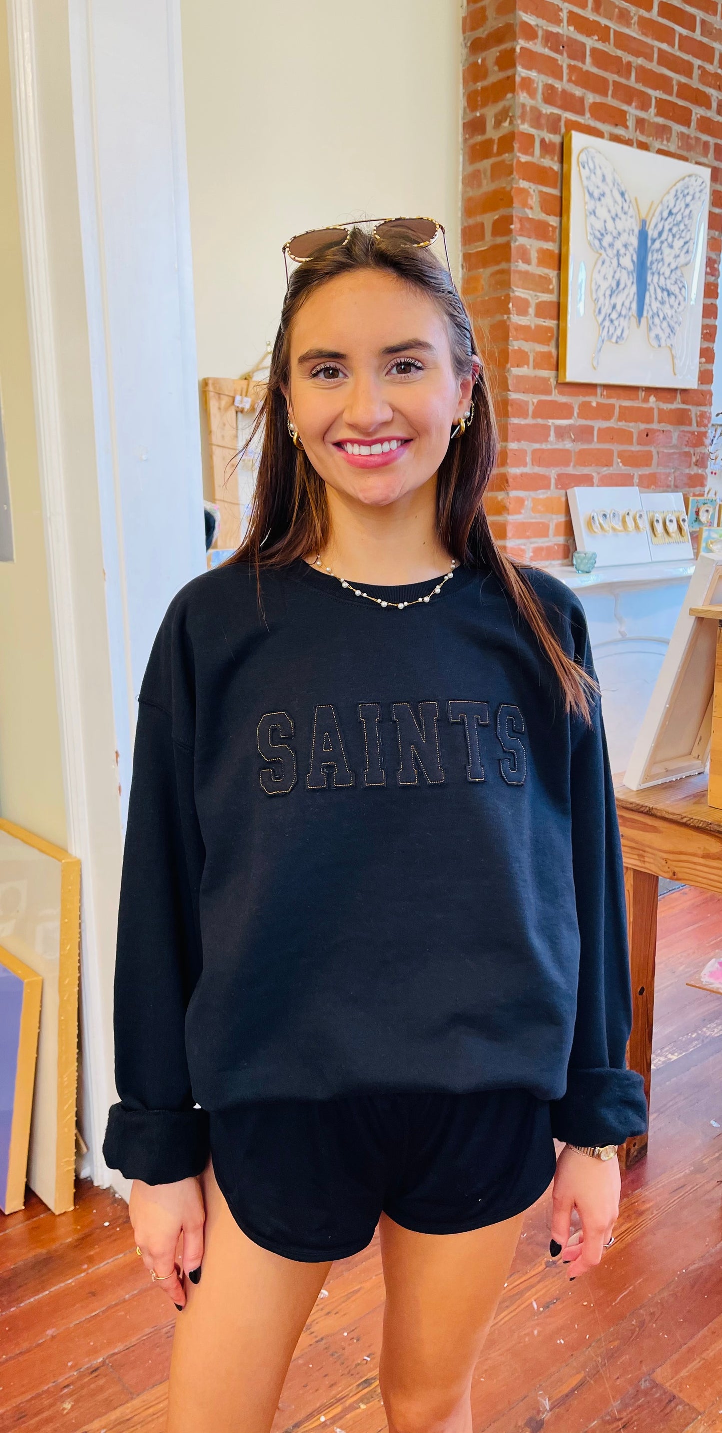 SAINTS Embroidered Sweatshirt