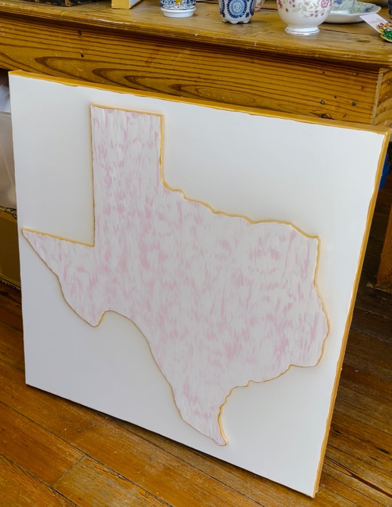 30x30 Light Pink and White Texas