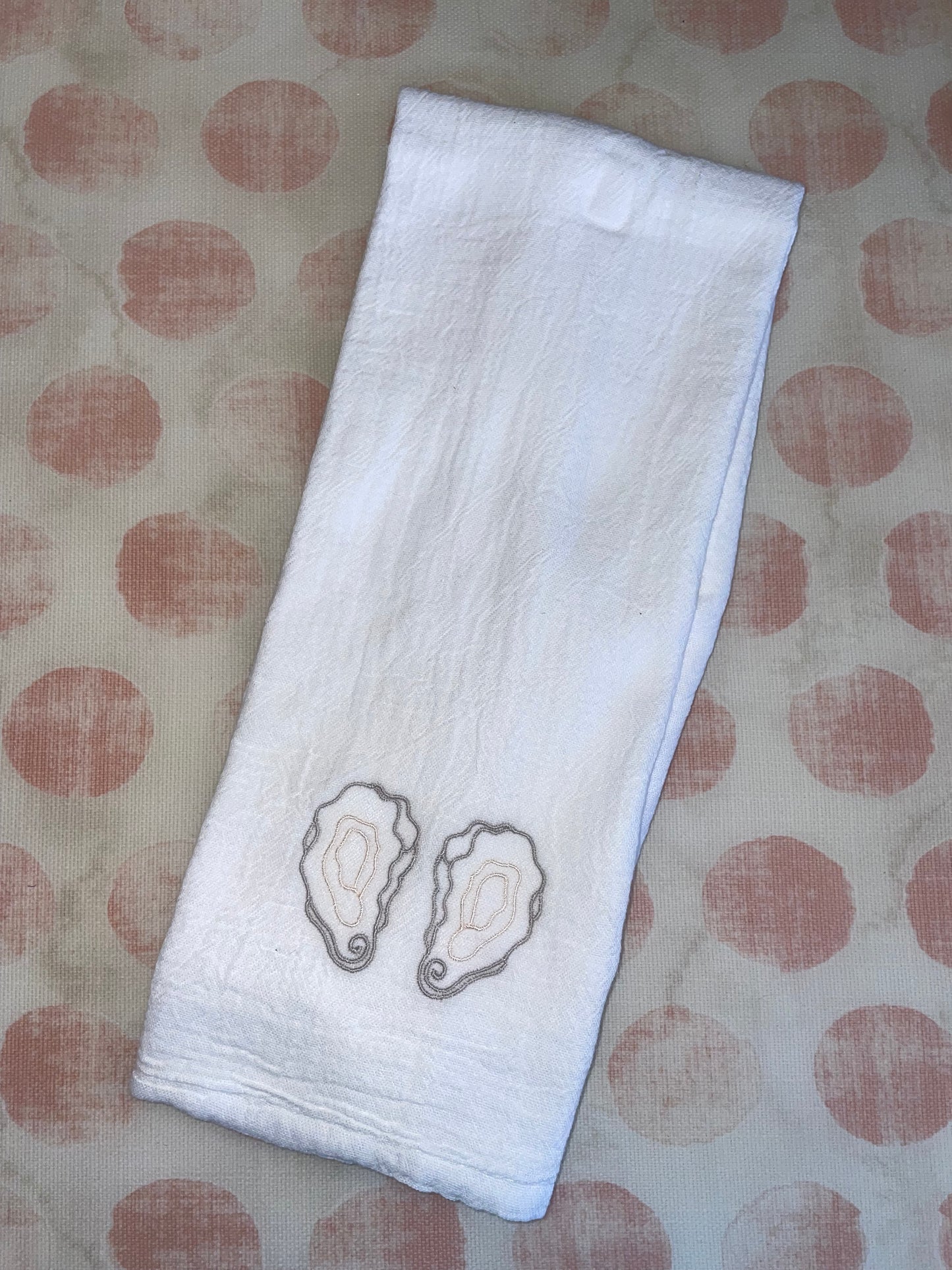 Linen Tea Towel - Oyster