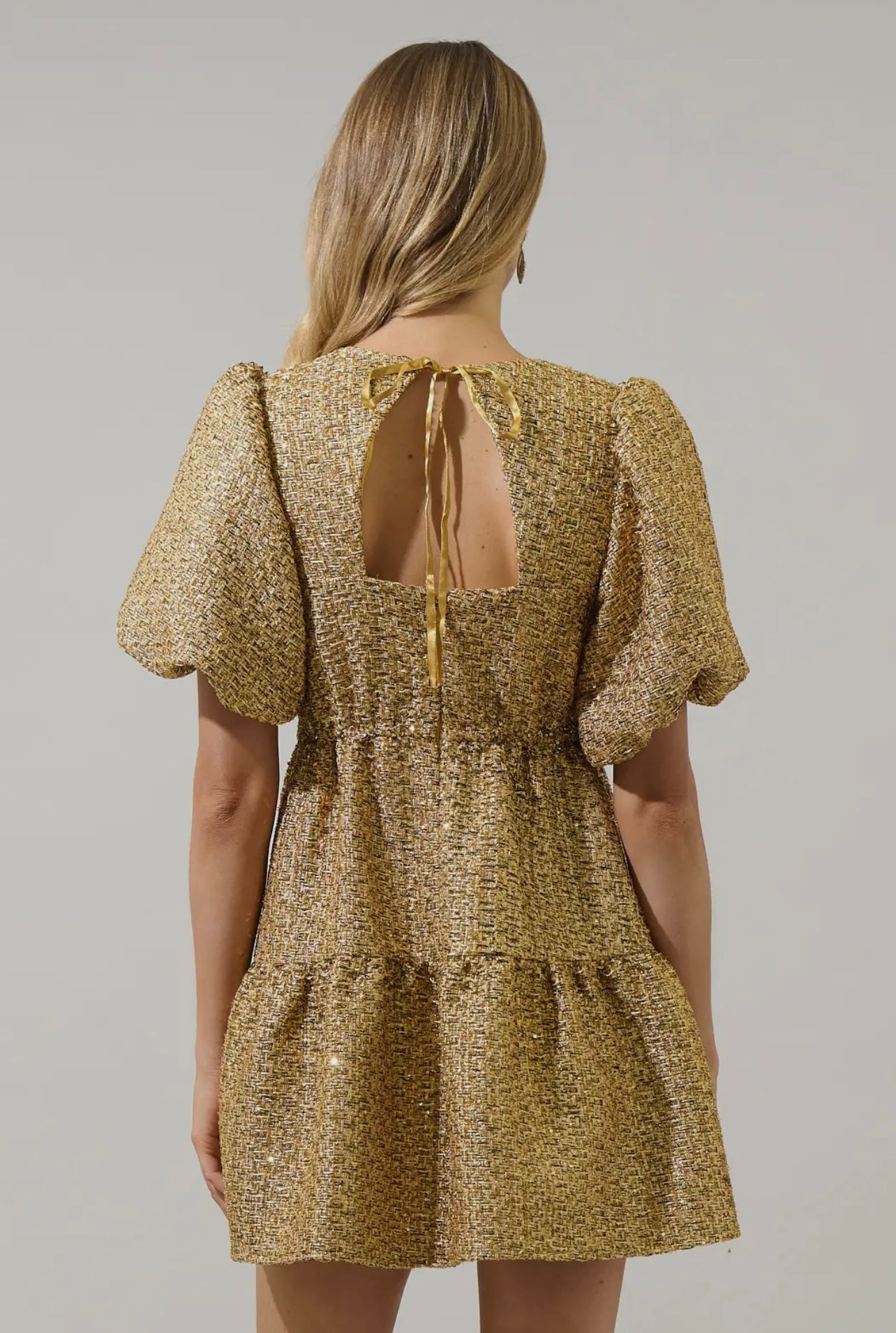 Tamary Tweed May Tiered Mini Dress