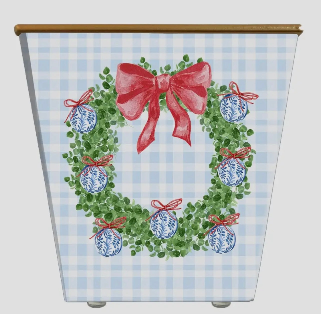 Farmhouse Christmas - Bella Luxury Candles / Boxwood Ornament Container