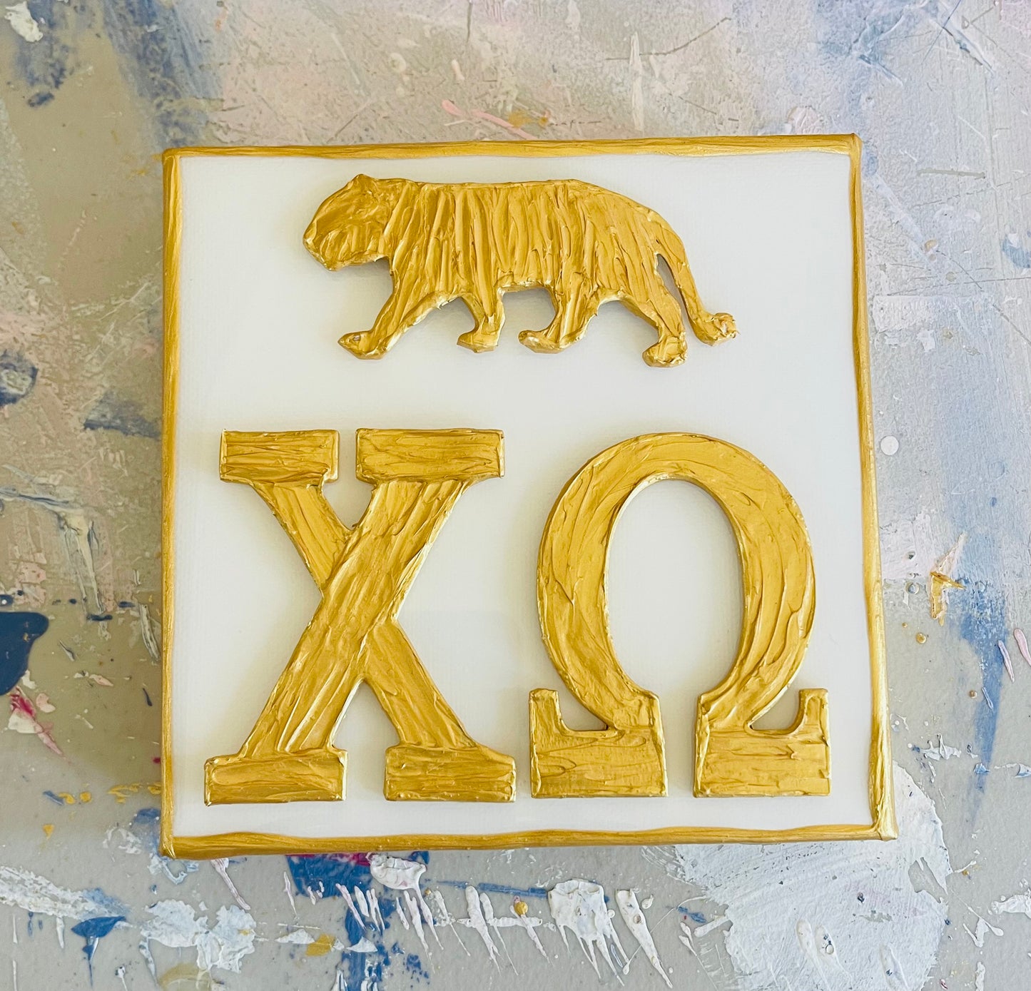 Chi Omega with Tiger