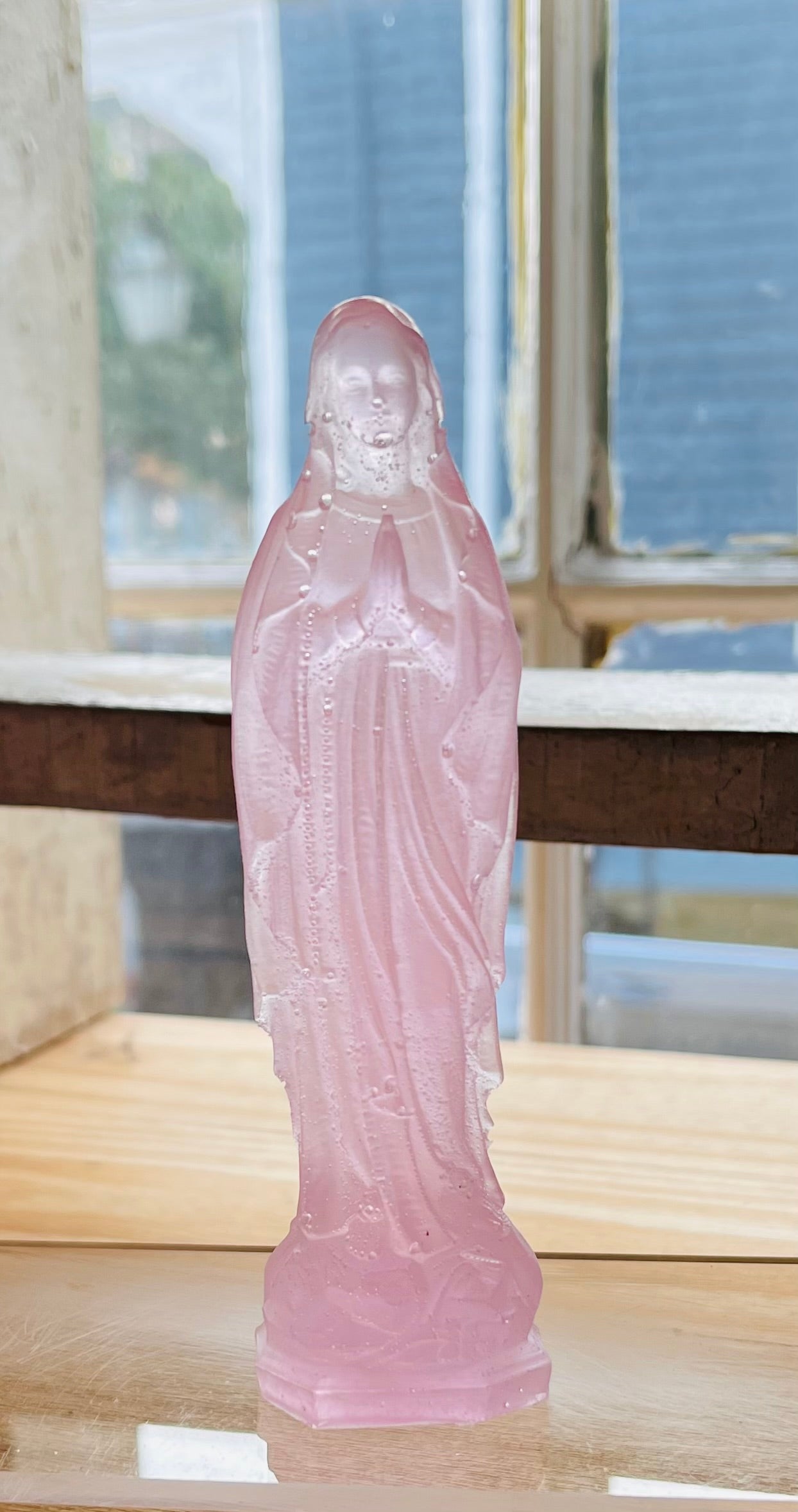 Light Pink Mother Mary 6” Statue