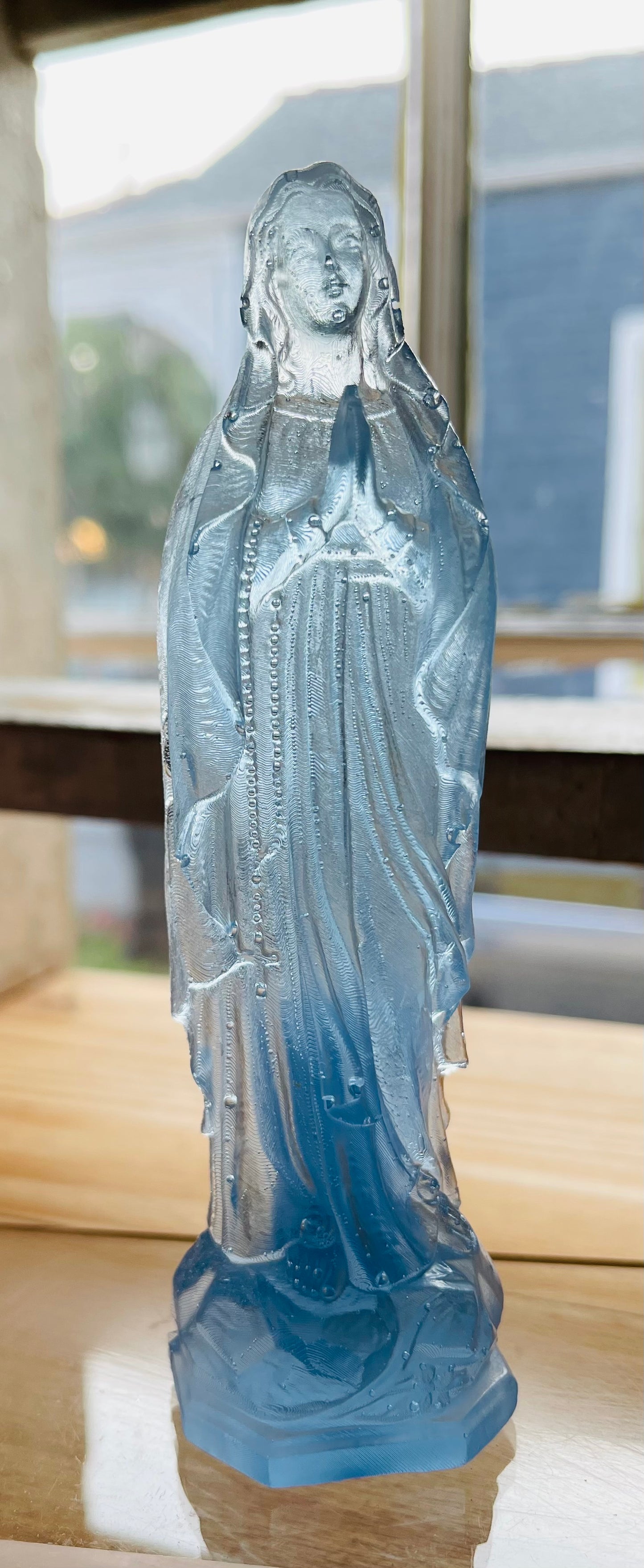 Blue 6” Mother Mary Statue