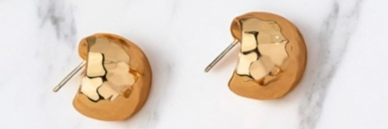 Gold Huggie Earrings