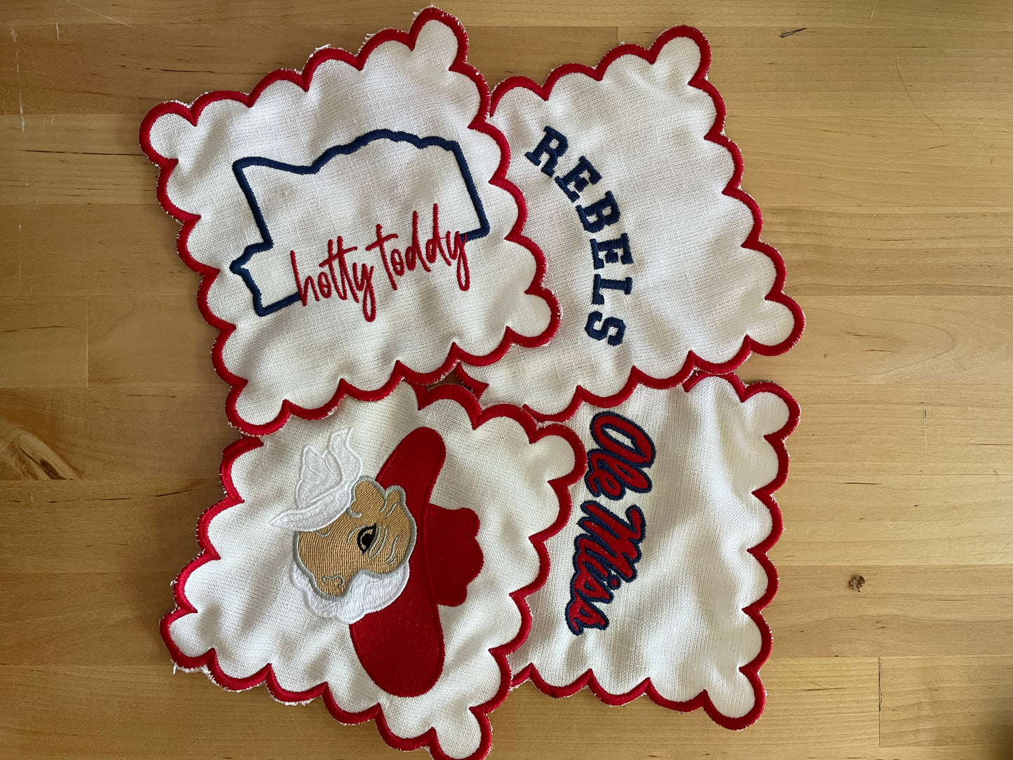 Linen Cocktail Napkins - "Hotty Toddy"