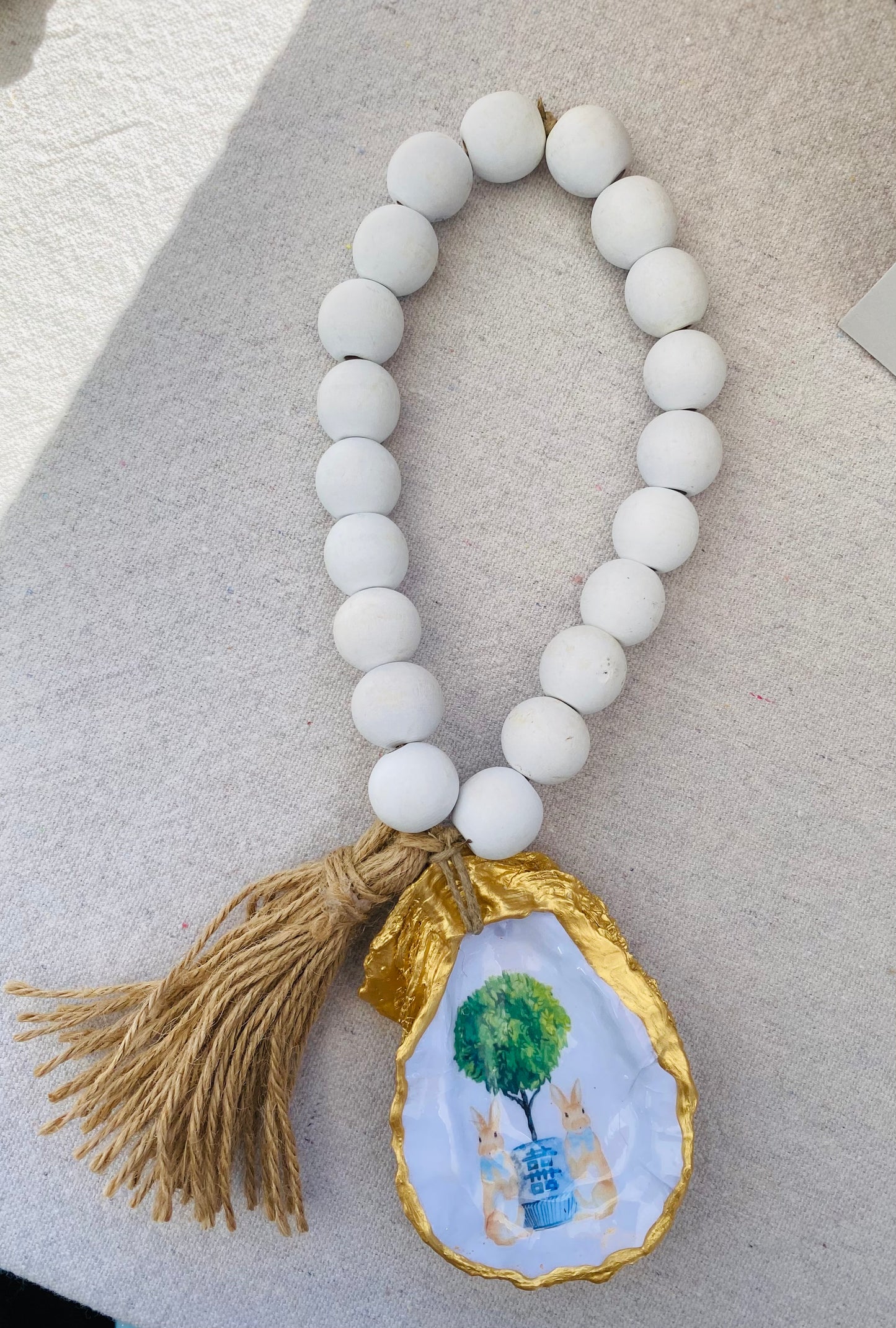 Bunnies with Blue Bows