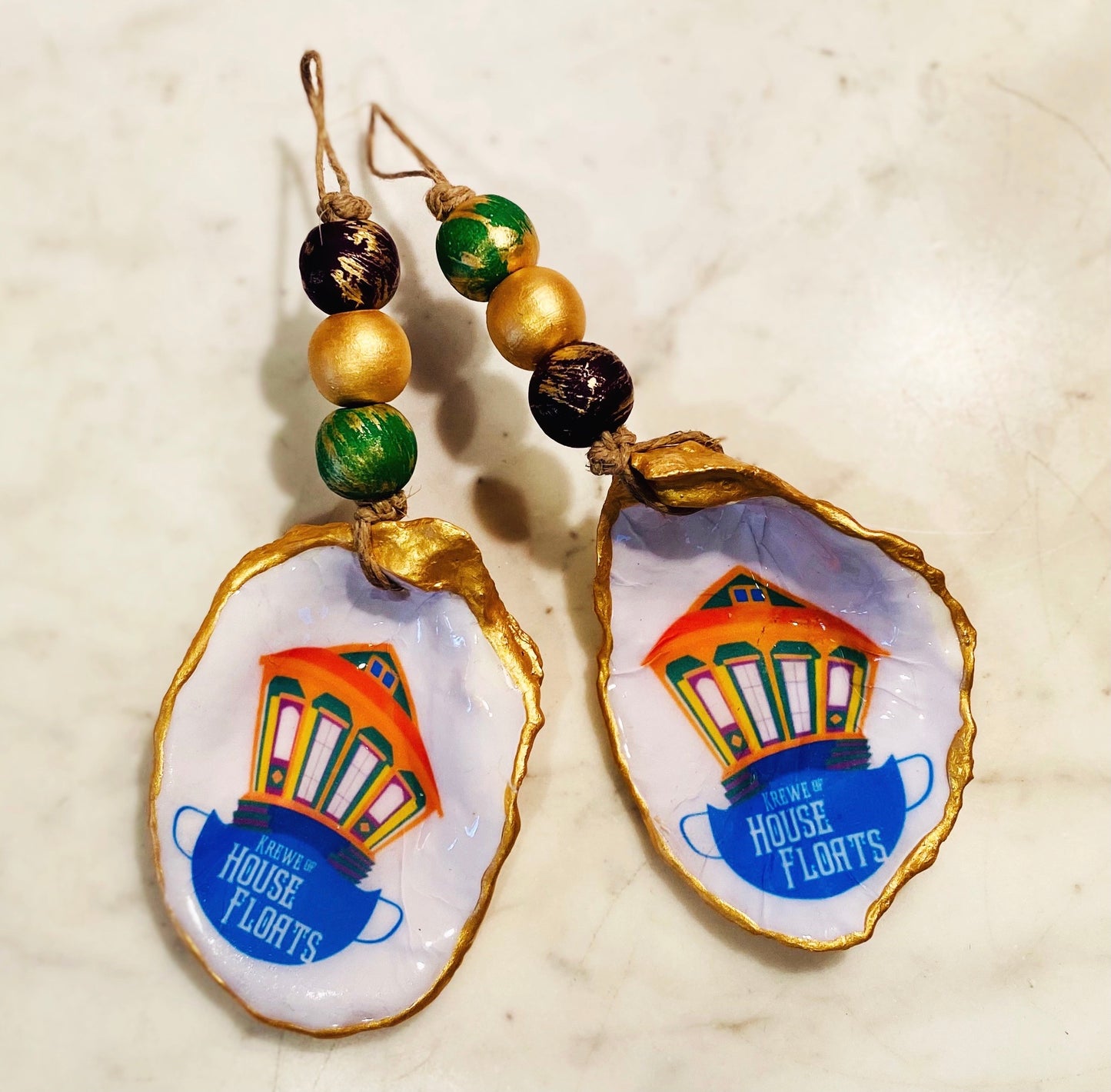 2021 Krewe of House Float Oyster Ornament