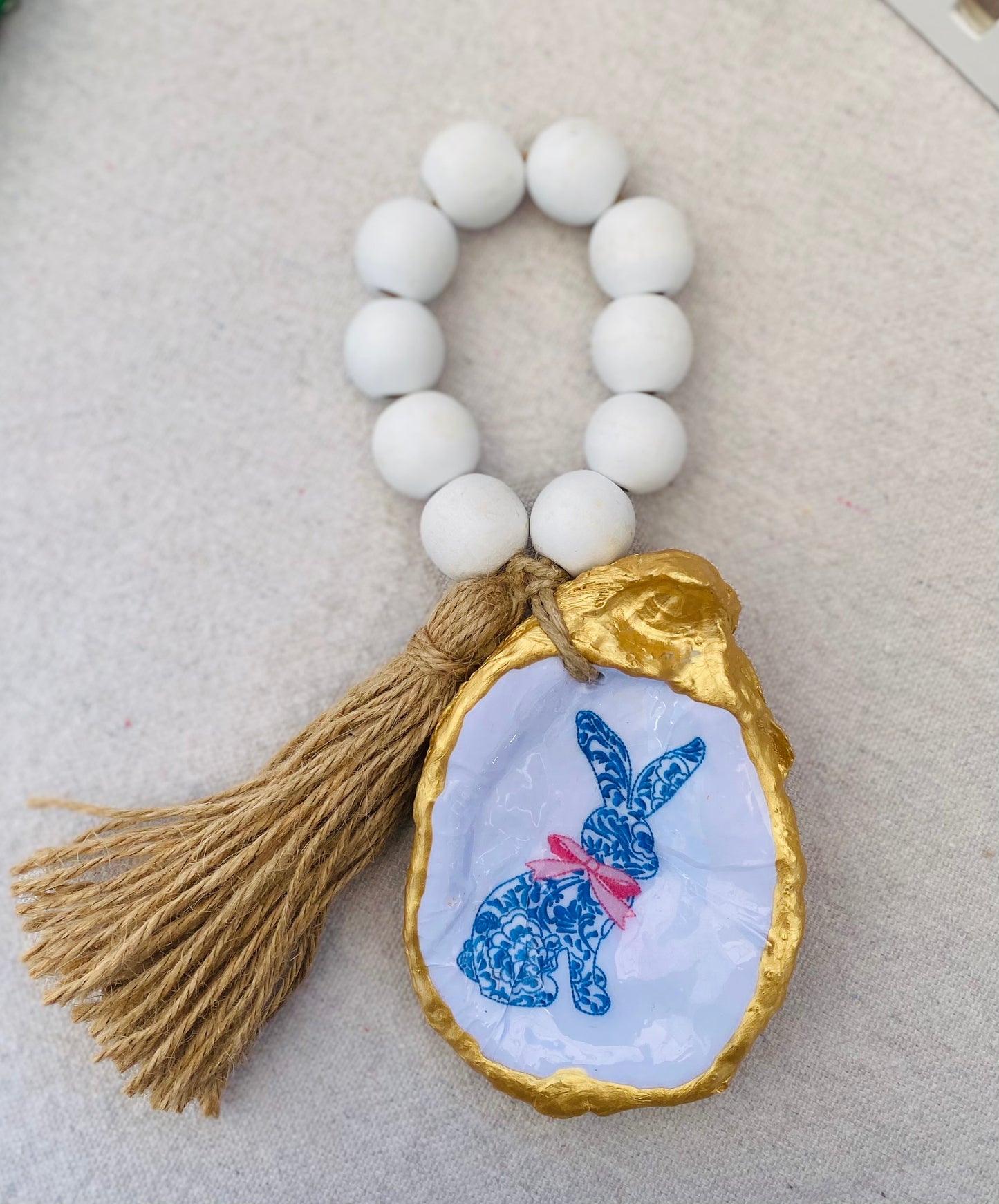 Blue Bunny with Tassel