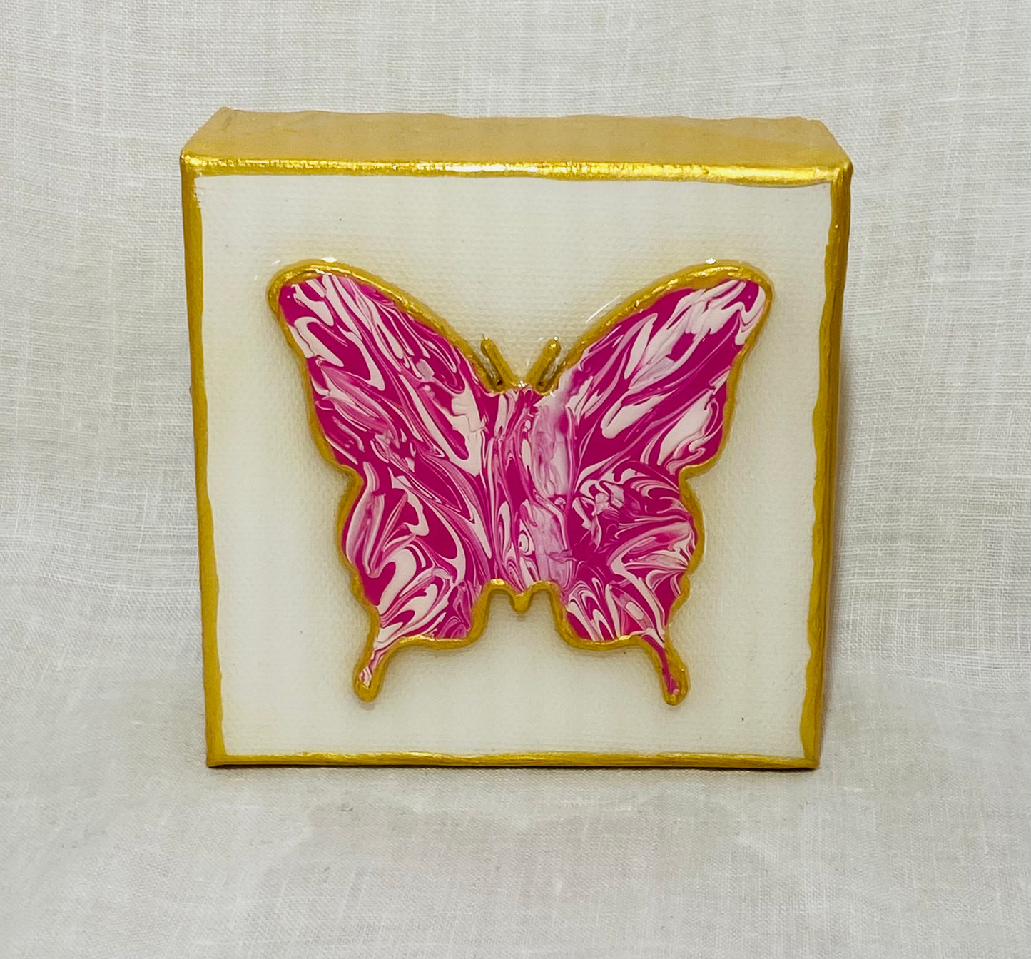 Pink & White Butterfly