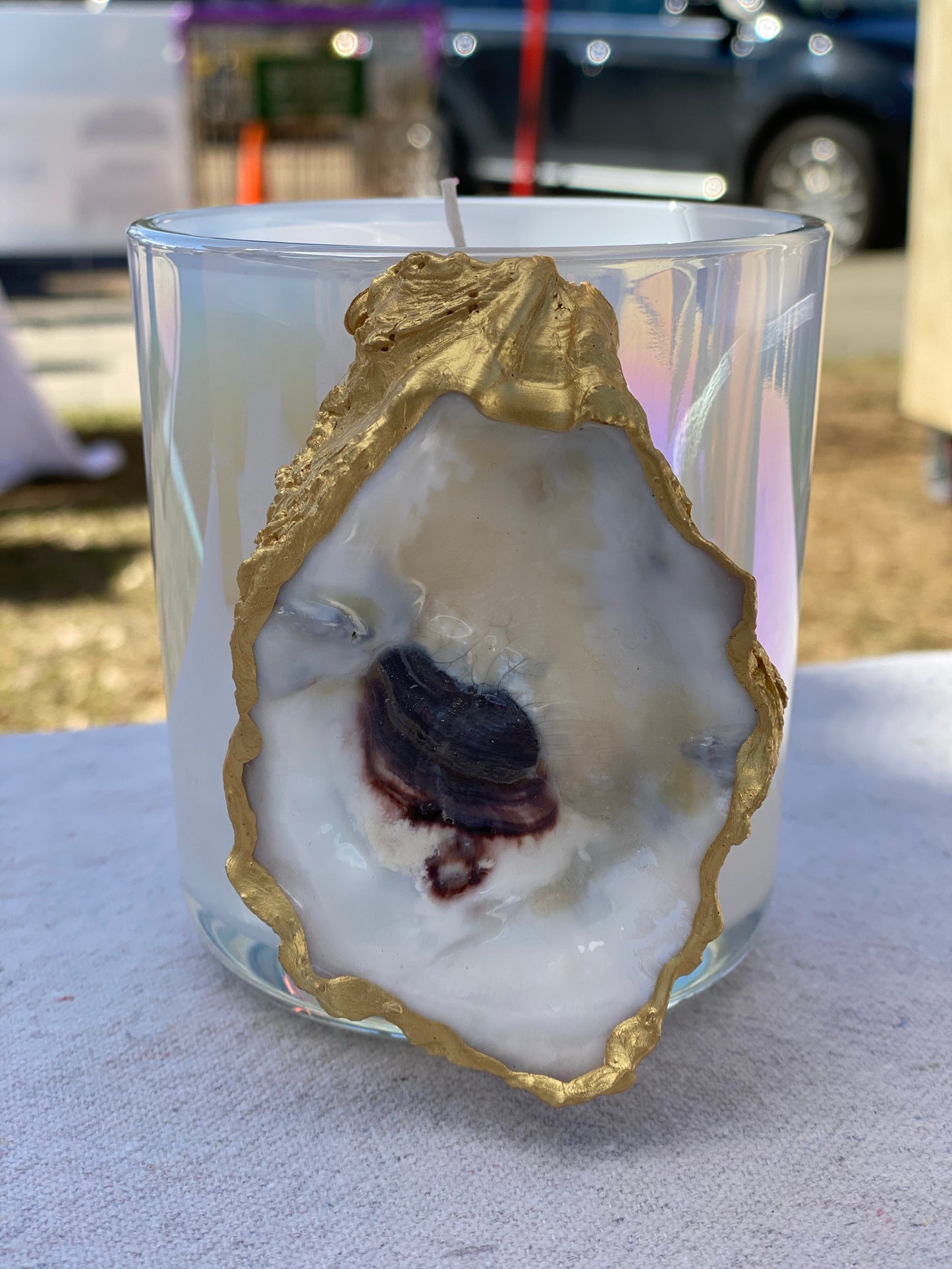 Son of a Sailor - Bella Luxury Candles / Iridescent White Vessel