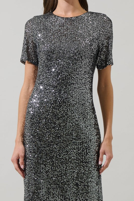 Willard Sequin Cosette Midi Dress