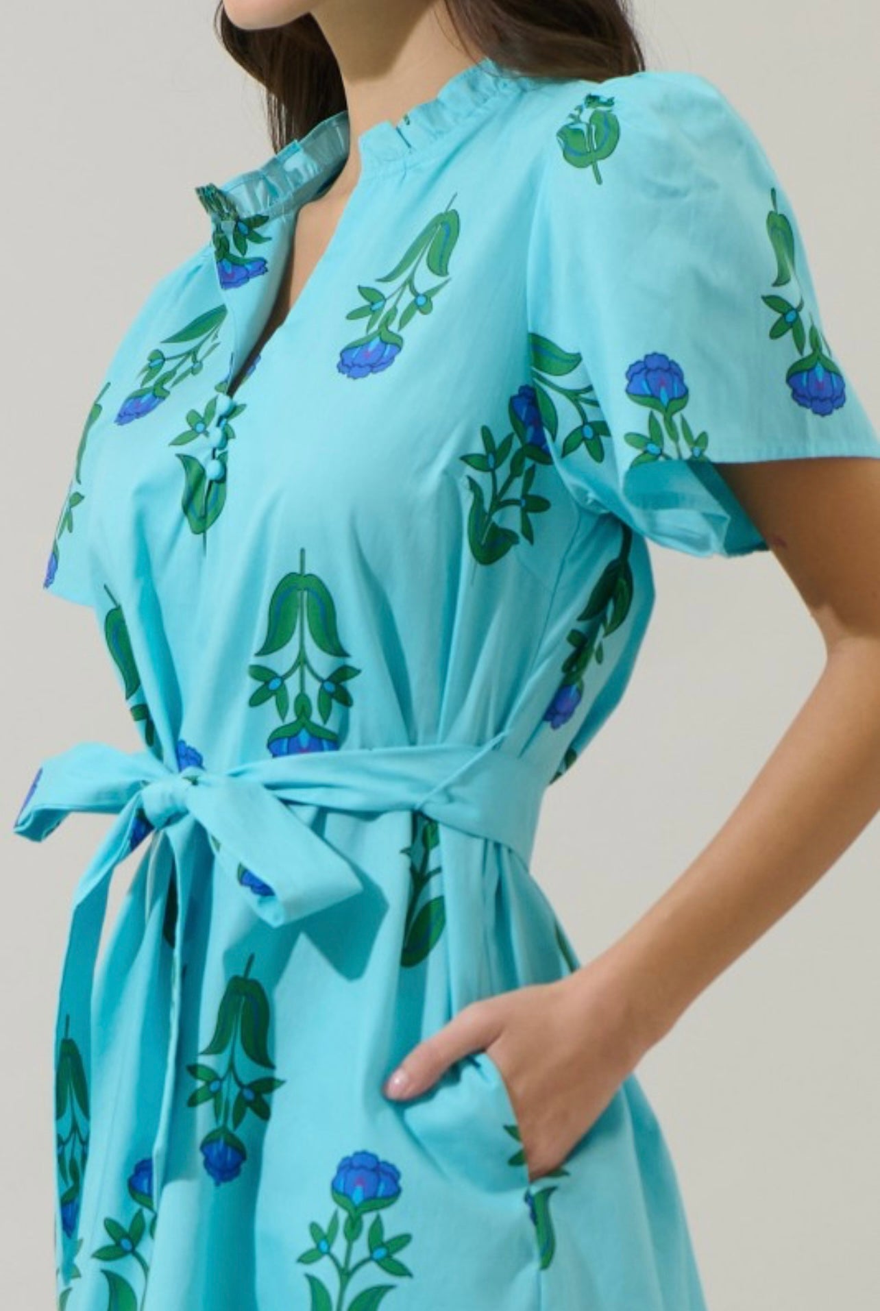 Amena Floral Ema Shift Mini Dress