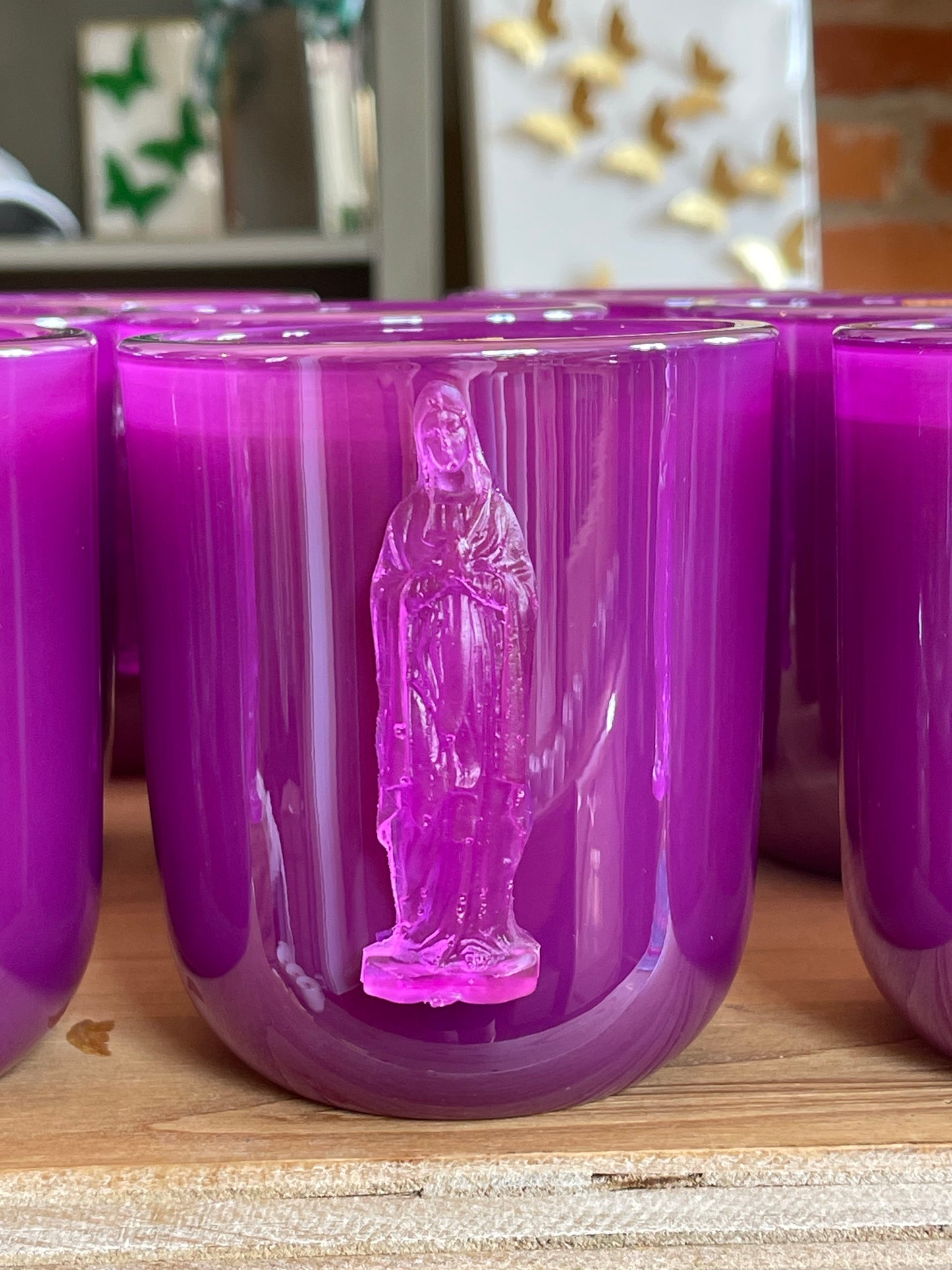 Purple Mother Mary - Uptown / Bella Luxury Candles / Purple Vessel
