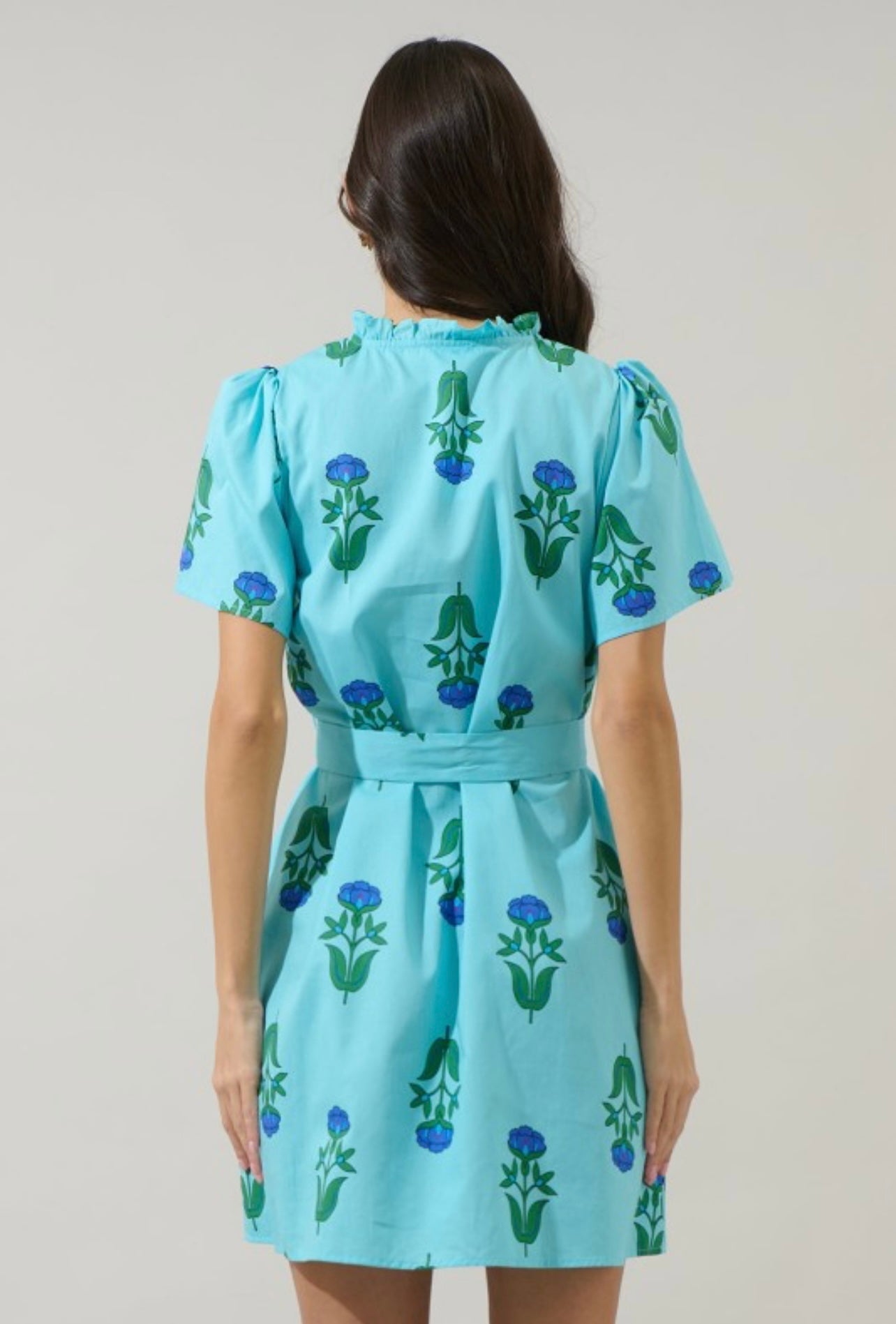 Amena Floral Ema Shift Mini Dress