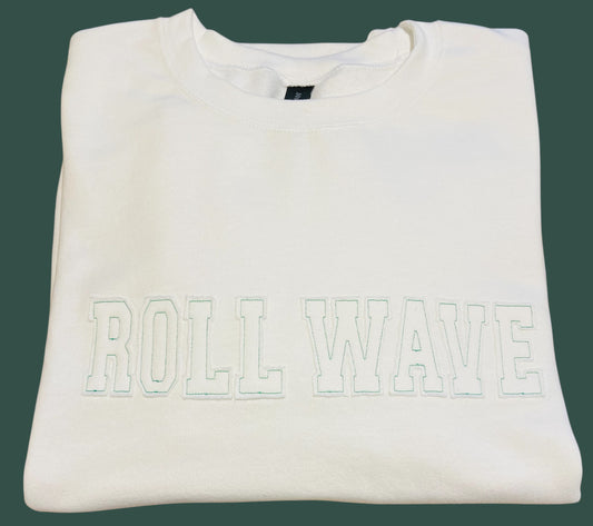 ROLL WAVE Embroidered Sweatshirt