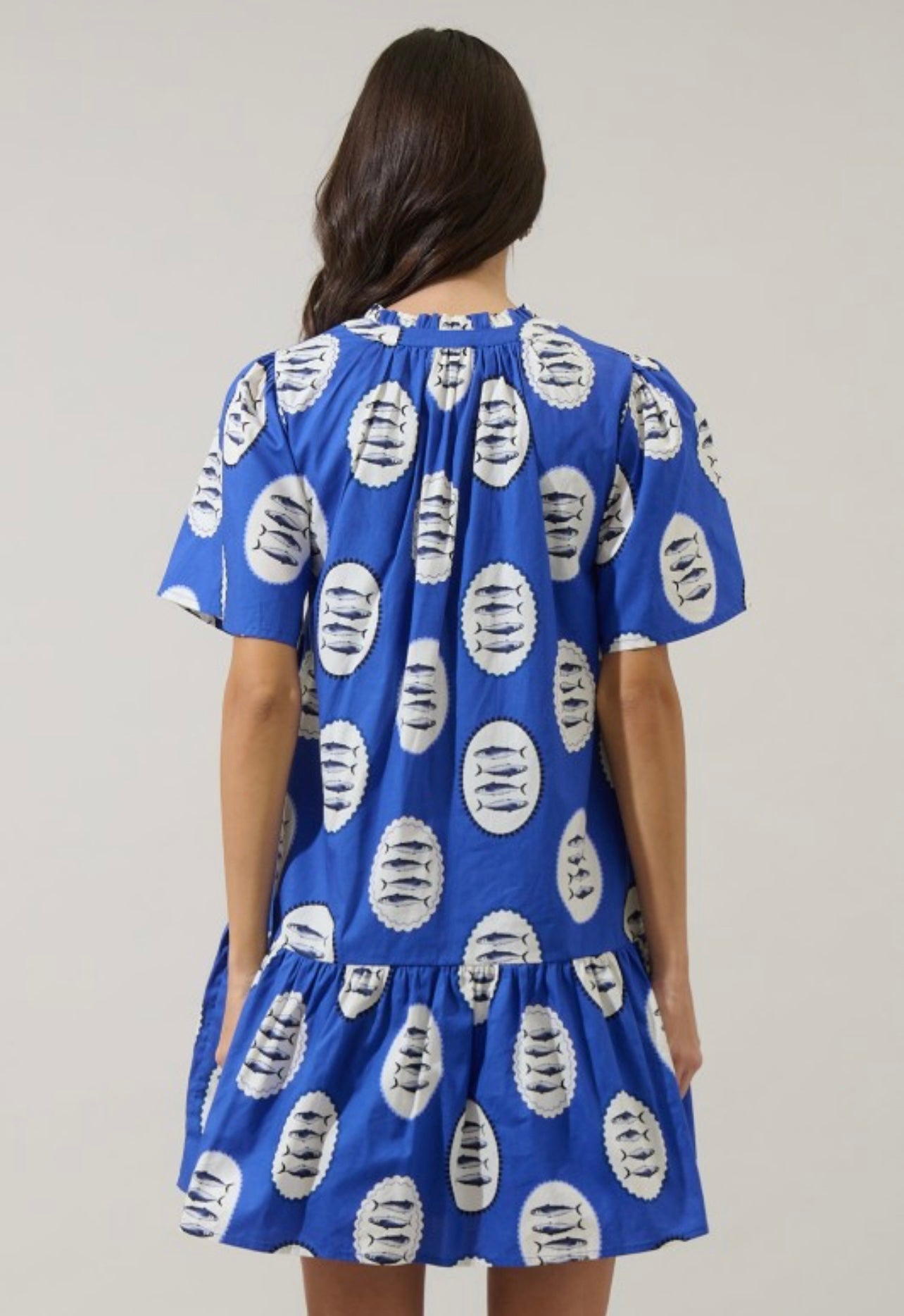 Sardine Sea Azari Shift Mini Dress