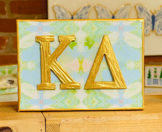 Kappa Delta on Green/Blue Background