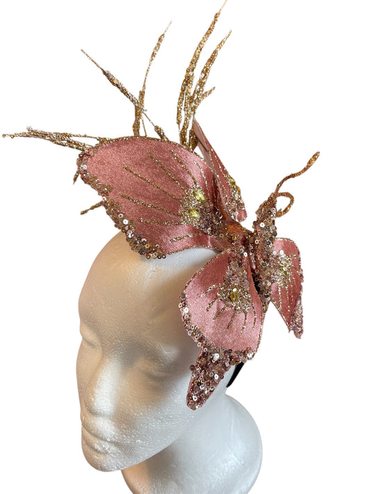 Rose Gold Butterfly Headpiece