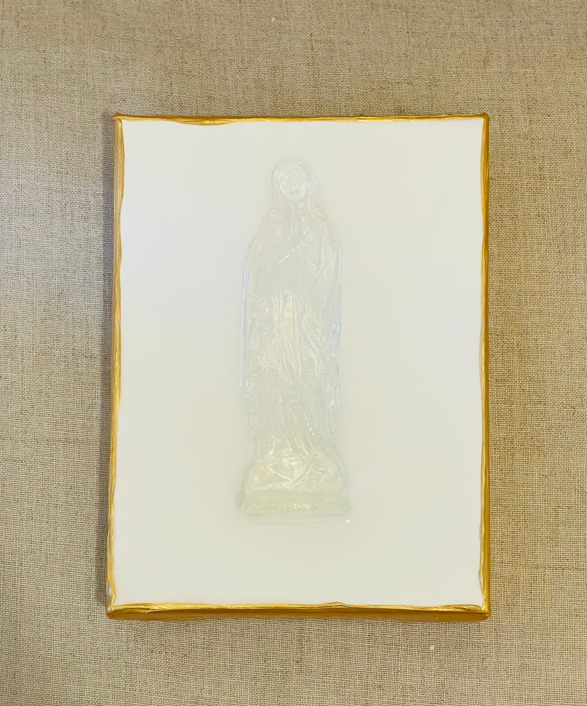 Clear Mary on a White 6x8 Canvas