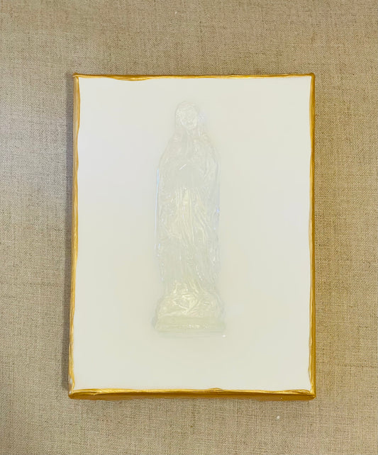 Clear Mary on a White 6x8 Canvas
