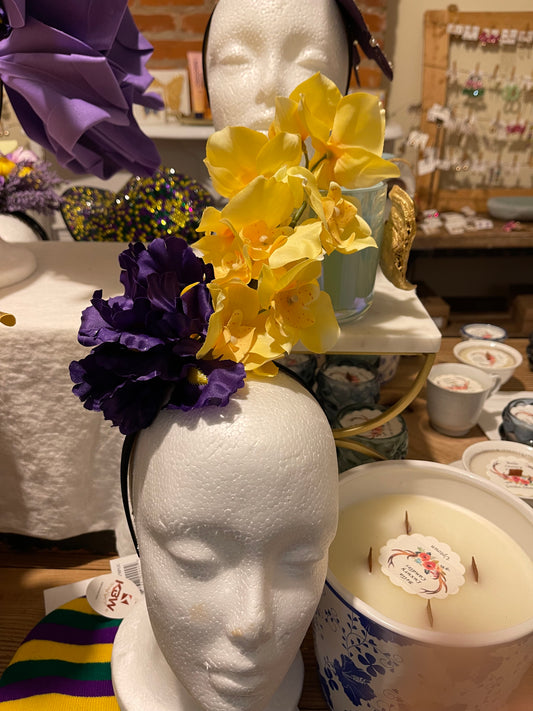 Mardi Gras Orchid with Irises