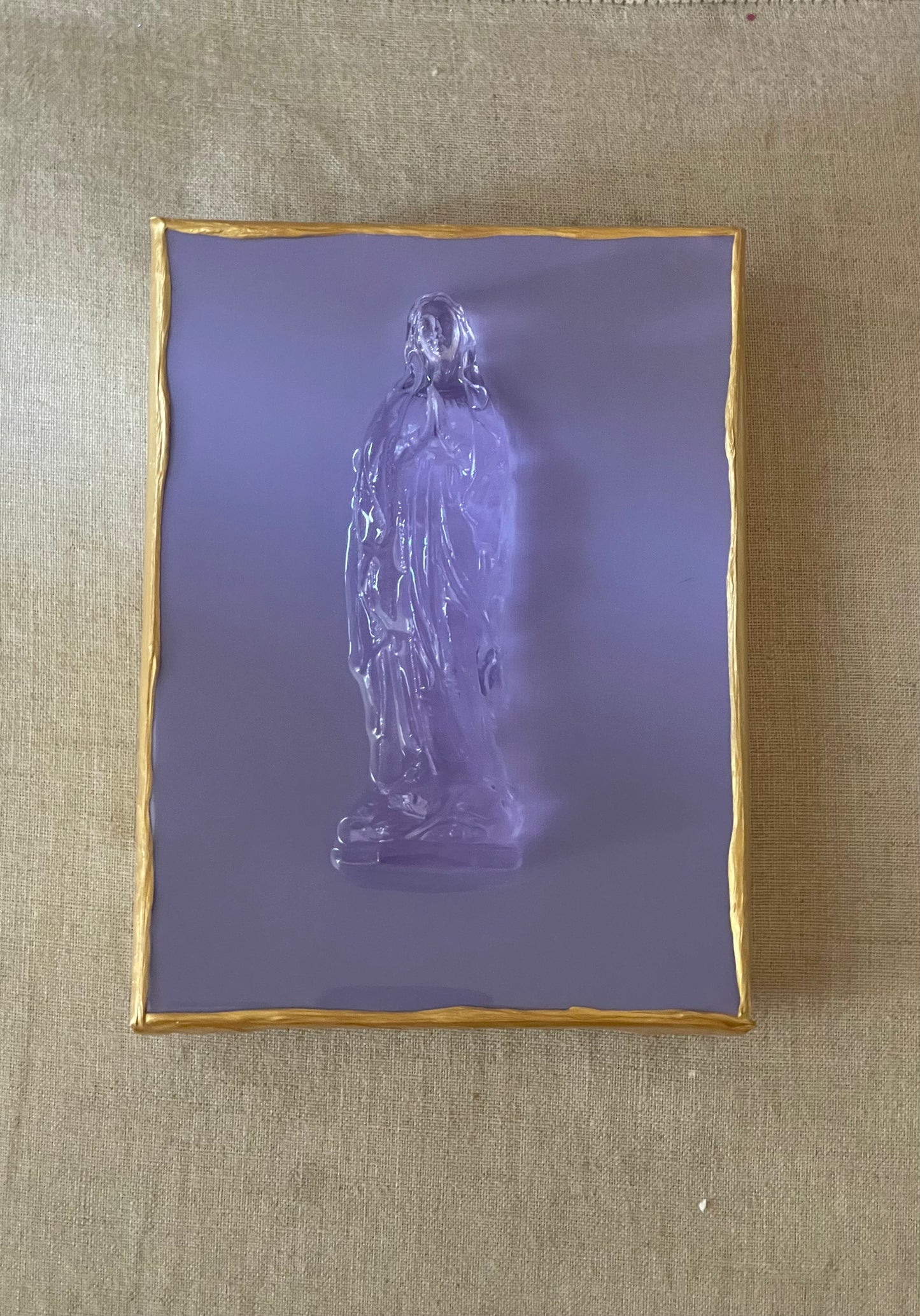 Light Purple Mary on a Light Purple 6x8 Canvas