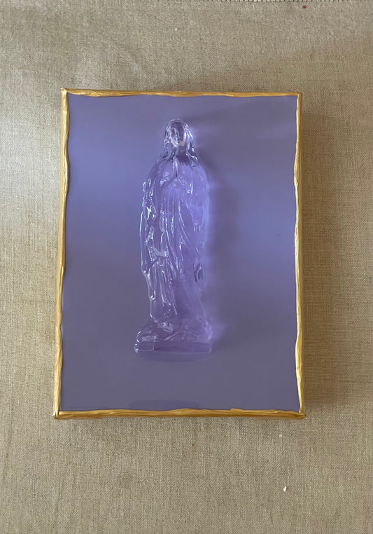 Light Purple Mary on a Light Purple 6x8 Canvas