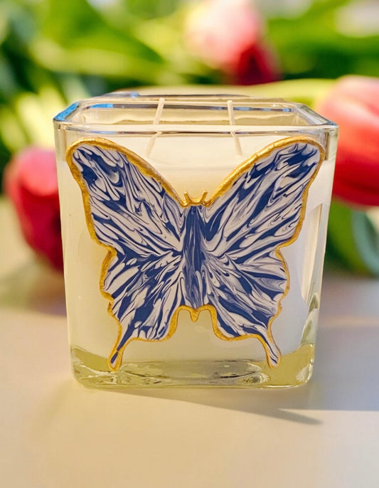 Uptown -Bella Luxury Candles / Butterfly Square Vessel