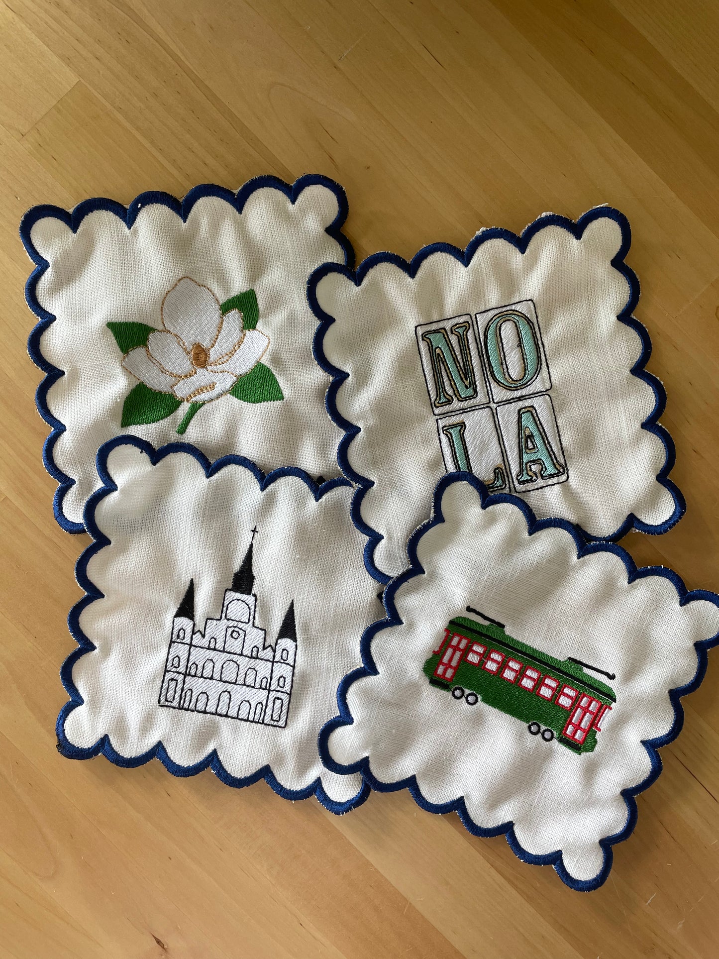 Linen Cocktail Napkins - "NOLA"