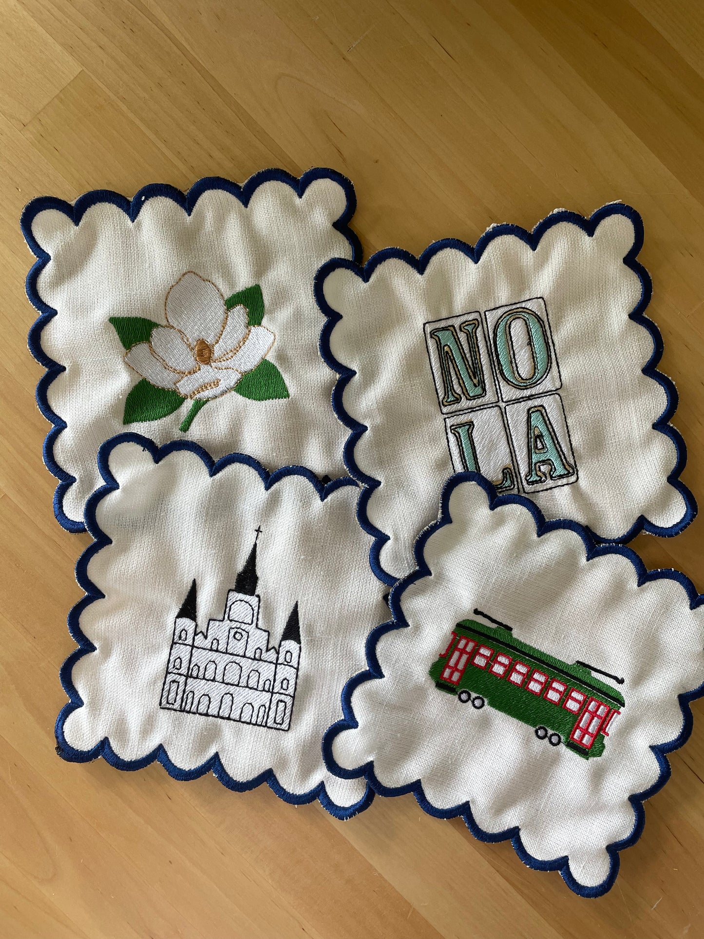 Linen Cocktail Napkins - "NOLA"