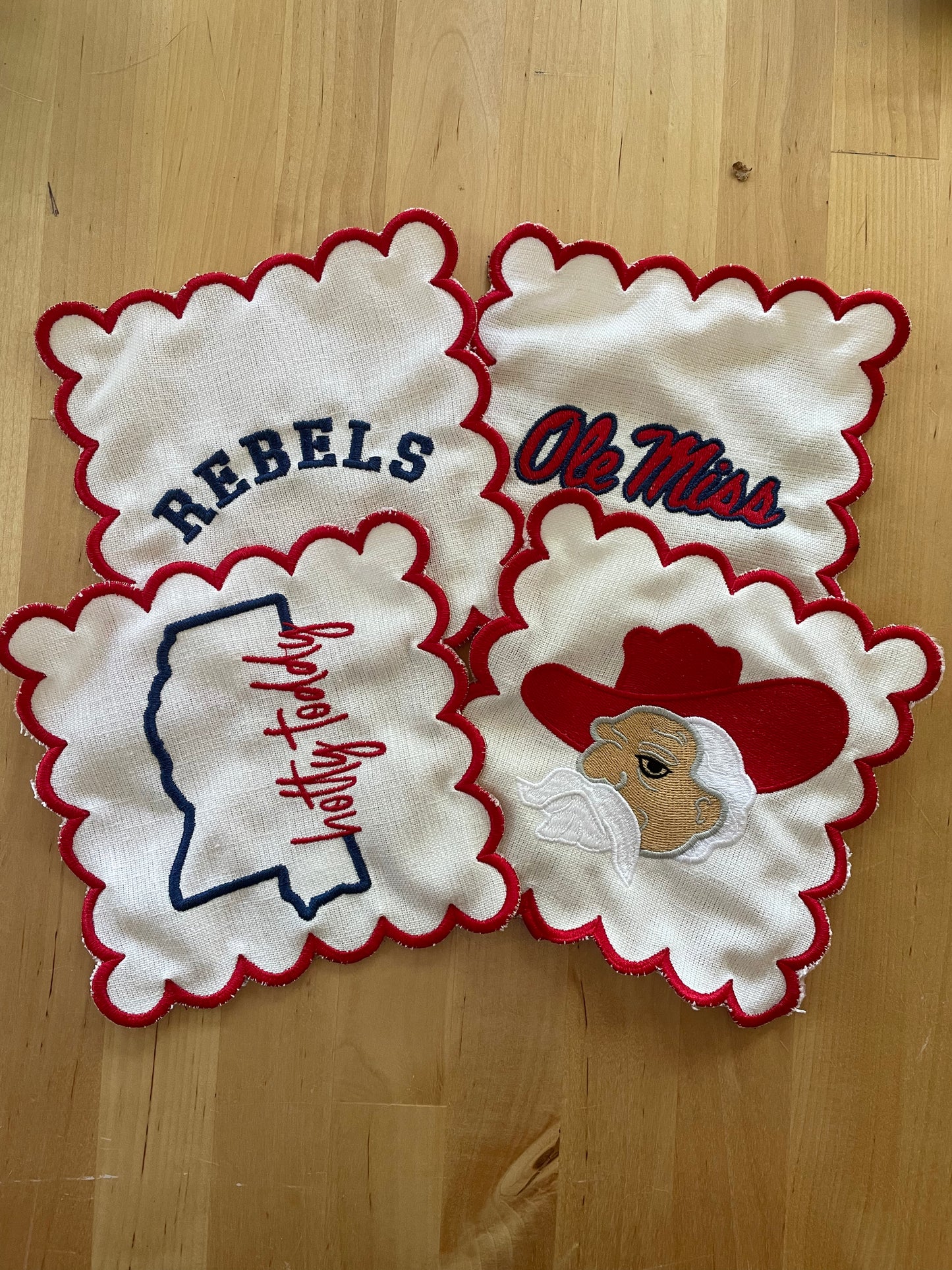Linen Cocktail Napkins - "Hotty Toddy"