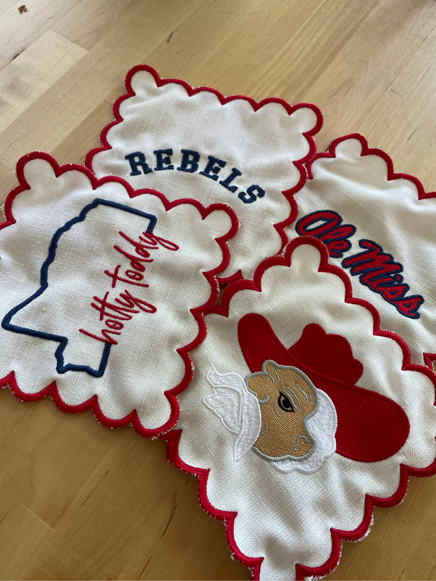 Linen Cocktail Napkins - "Hotty Toddy"