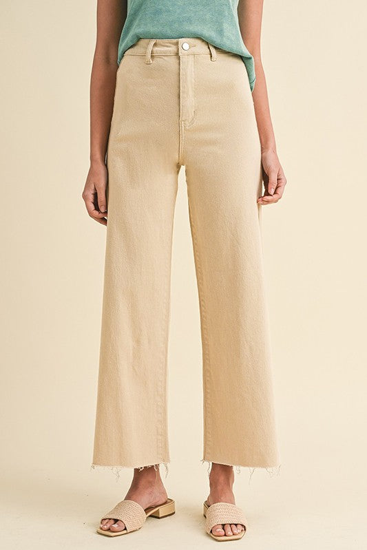 High Rise Wide Leg Denim Jean