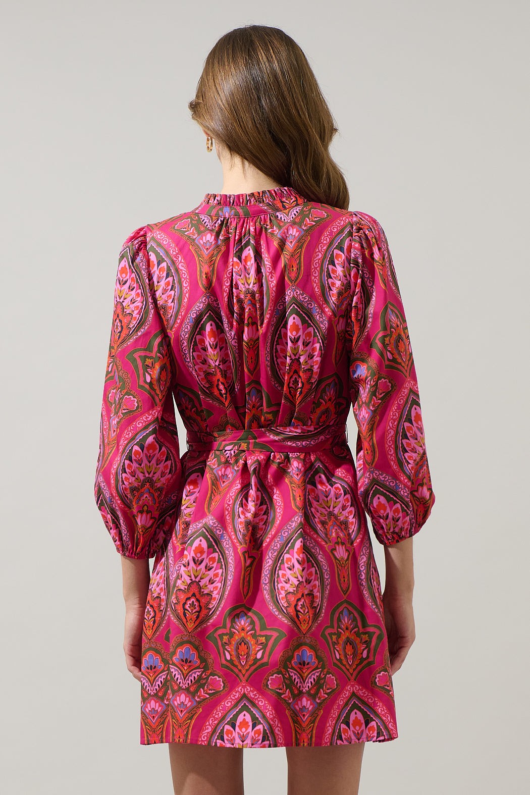 Azura Paisley Eira Poplin Mini Dress