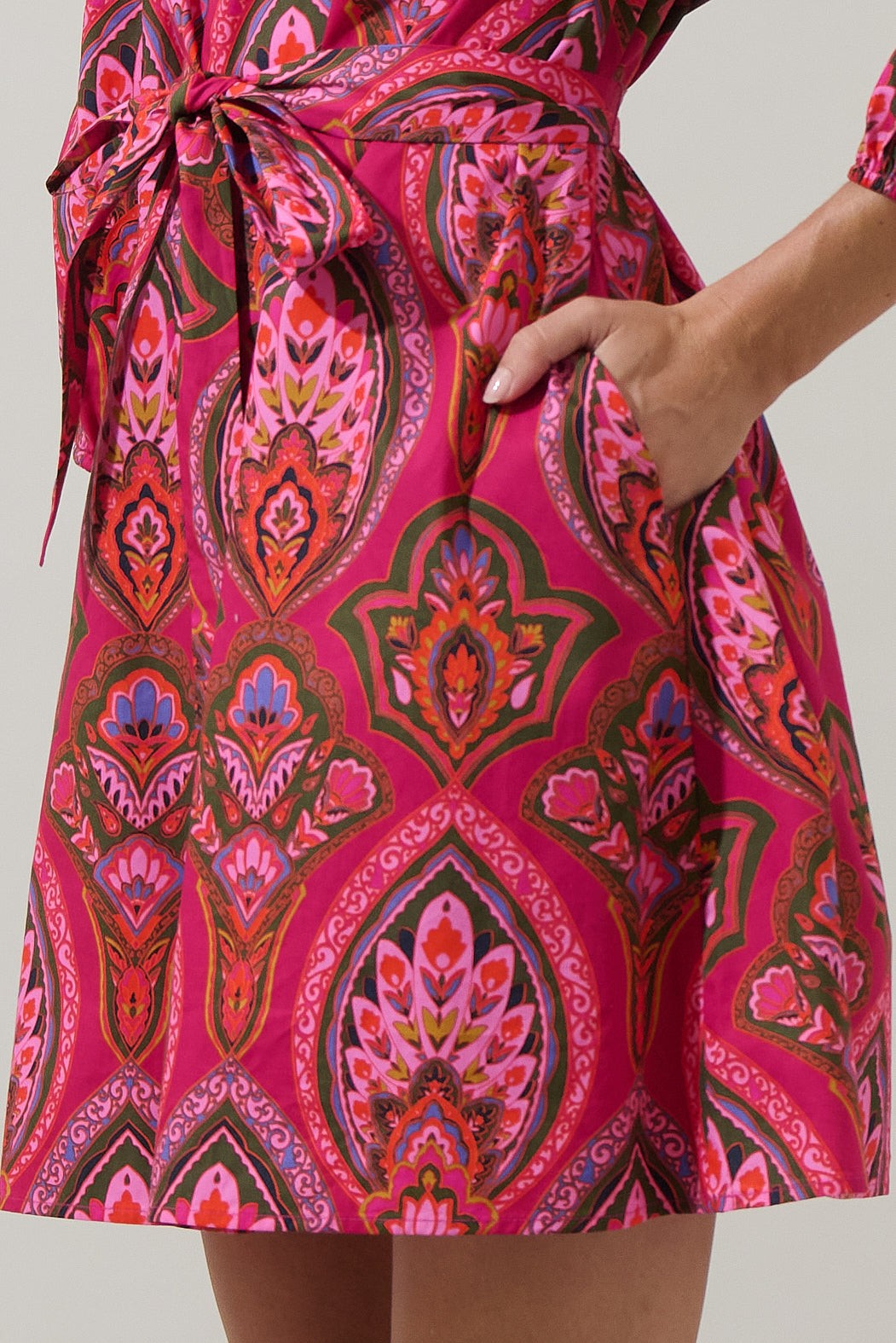 Azura Paisley Eira Poplin Mini Dress