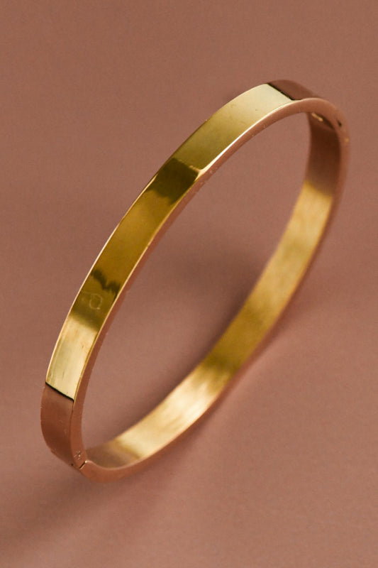 Solid Hinged Bangle Bracelet