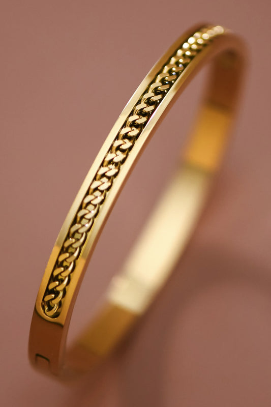 Chain Hinged Bangle Bracelet