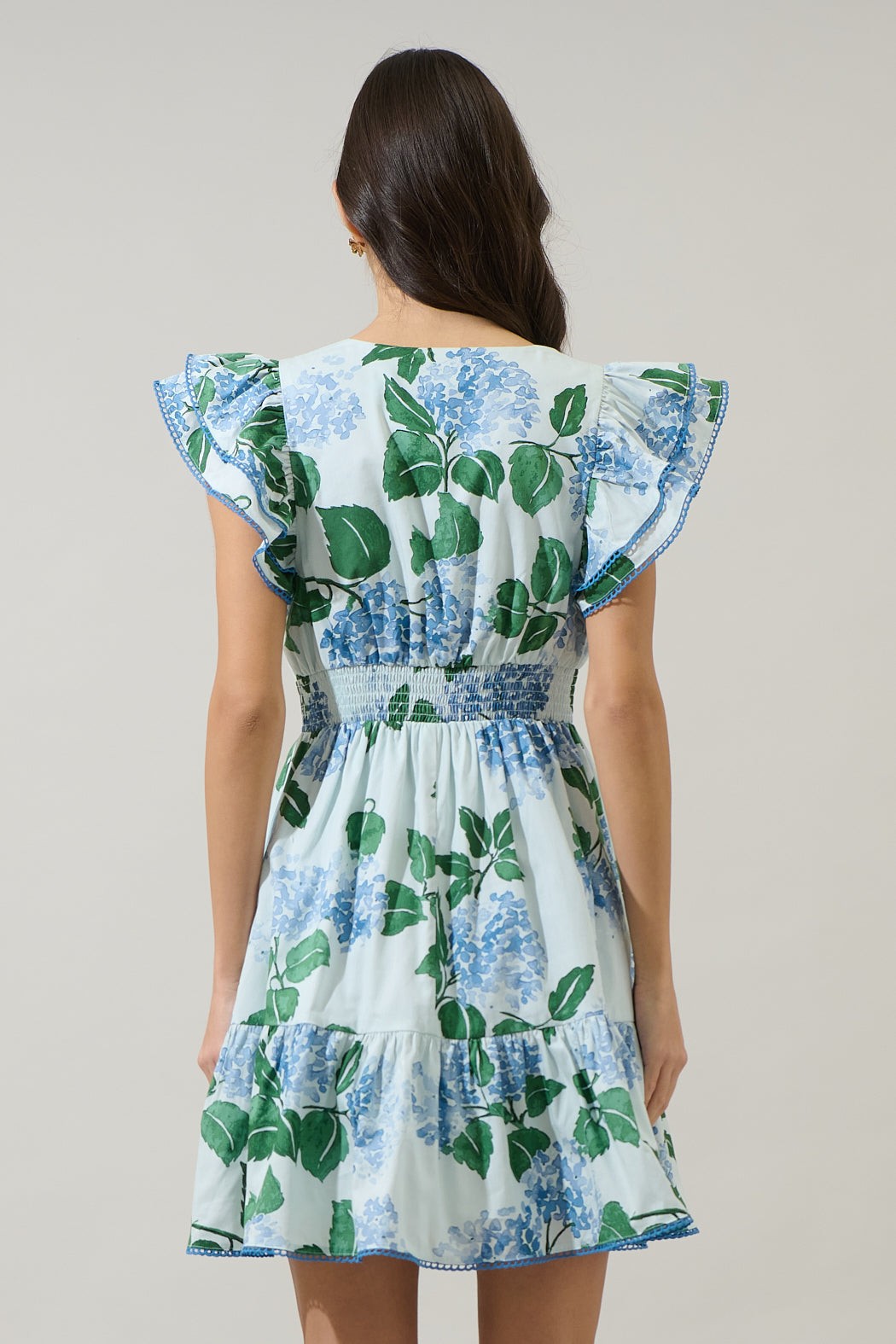 Mirla Floral Surie Ruffle Mini Dress