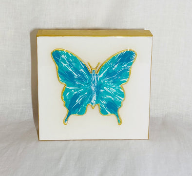 Turquoise & Periwinkle Butterfly