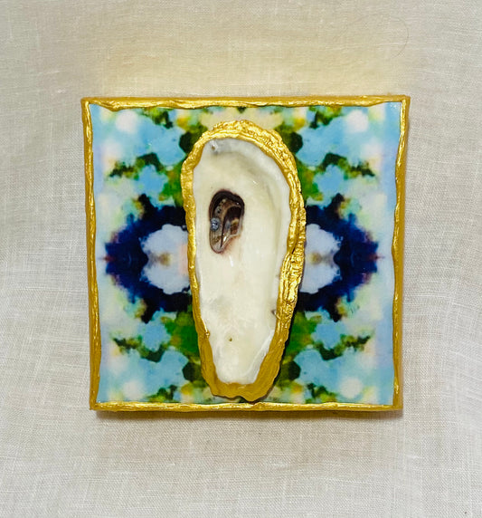 Navy Pattern with Oyster