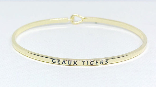 Geaux Tigers Engraved Bracelet