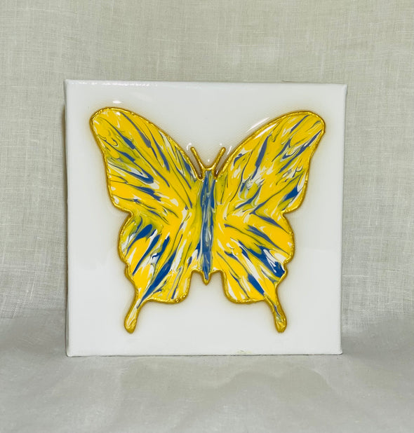 Yellow & Blue Butterfly