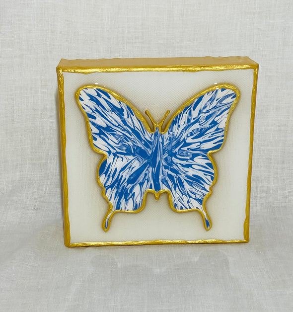 Blue & White Butterfly