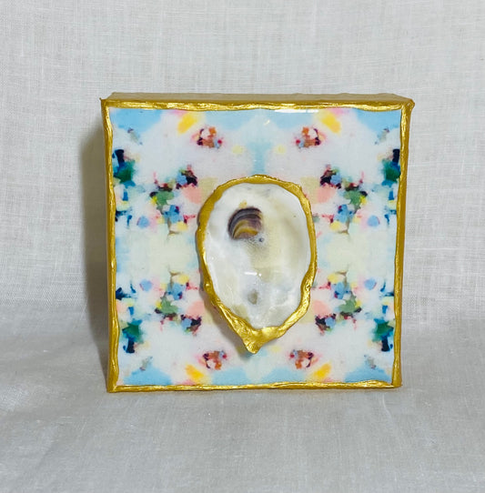 Light Blue & Pink Pattern with Oyster